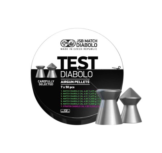 Śrut diabolo JSB Tester Pistol 4,49-4,51 mm 350 szt. 0,475-0,535 g