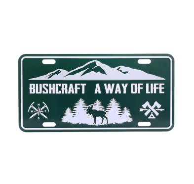 Tablica rejestracyjna Fosco Bushcraft a way of life