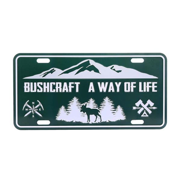 Tablica rejestracyjna Fosco Bushcraft a way of life