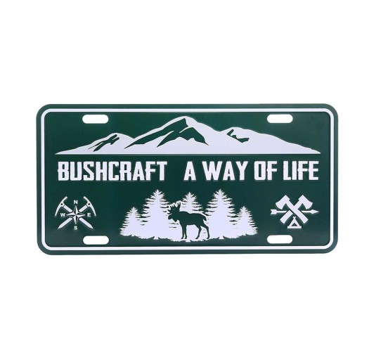 Tablica rejestracyjna Fosco Bushcraft a way of life