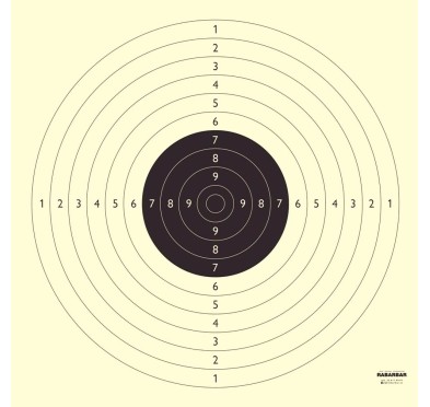 Tarcza strzelecka Olimpijka LUX - pakiet 50 szt. pistolet sportowy
