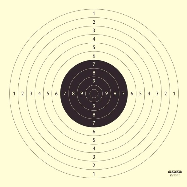 Tarcza strzelecka Olimpijka LUX - pakiet 50 szt. pistolet sportowy
