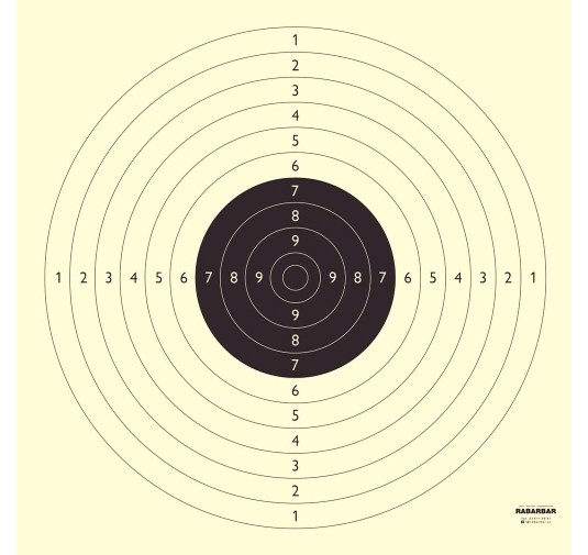 Tarcza strzelecka Olimpijka LUX - pakiet 50 szt. pistolet sportowy
