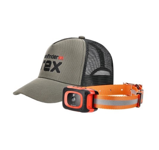 Urządzenie do śledzenia psów MiniFinder Rex z obrożą plus czapka gratis