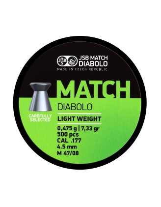 Śrut diabolo JSB Match Light 4,5 mm - idealny wybór!