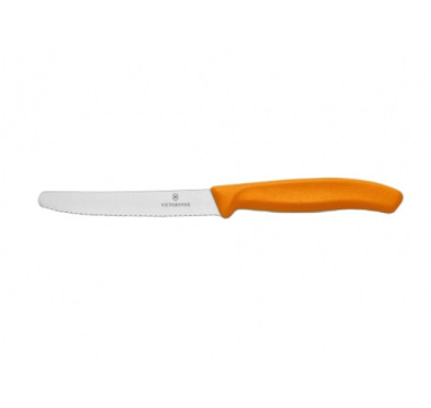 Nóż do pomidorów Victorinox ząbkowany 11 cm pomarańczowy 6.7836.L119