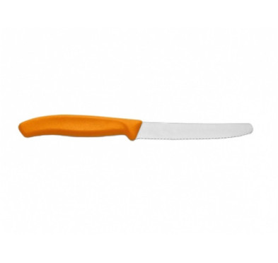 Nóż do pomidorów Victorinox ząbkowany 11 cm pomarańczowy 6.7836.L119