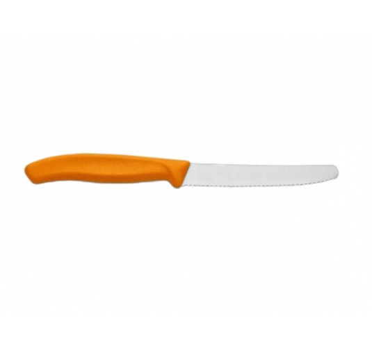 Nóż do pomidorów Victorinox ząbkowany 11 cm pomarańczowy 6.7836.L119