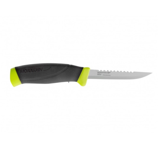 Nóż Morakniv Fishing Comfort Scaler 098 z ząbkami stal nierdzewna